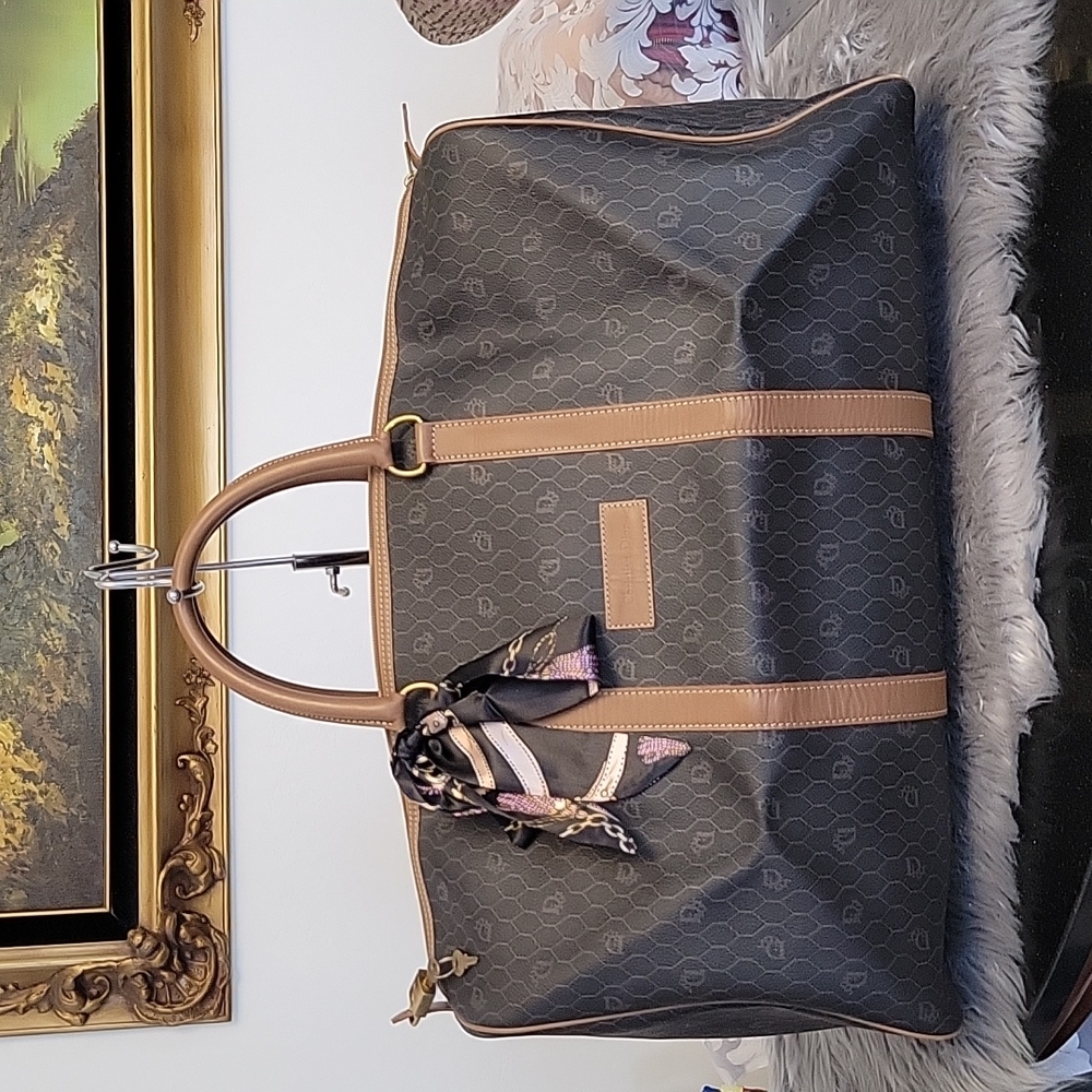 Christian Dior Honeycomb 55 cm travel Duffle bag